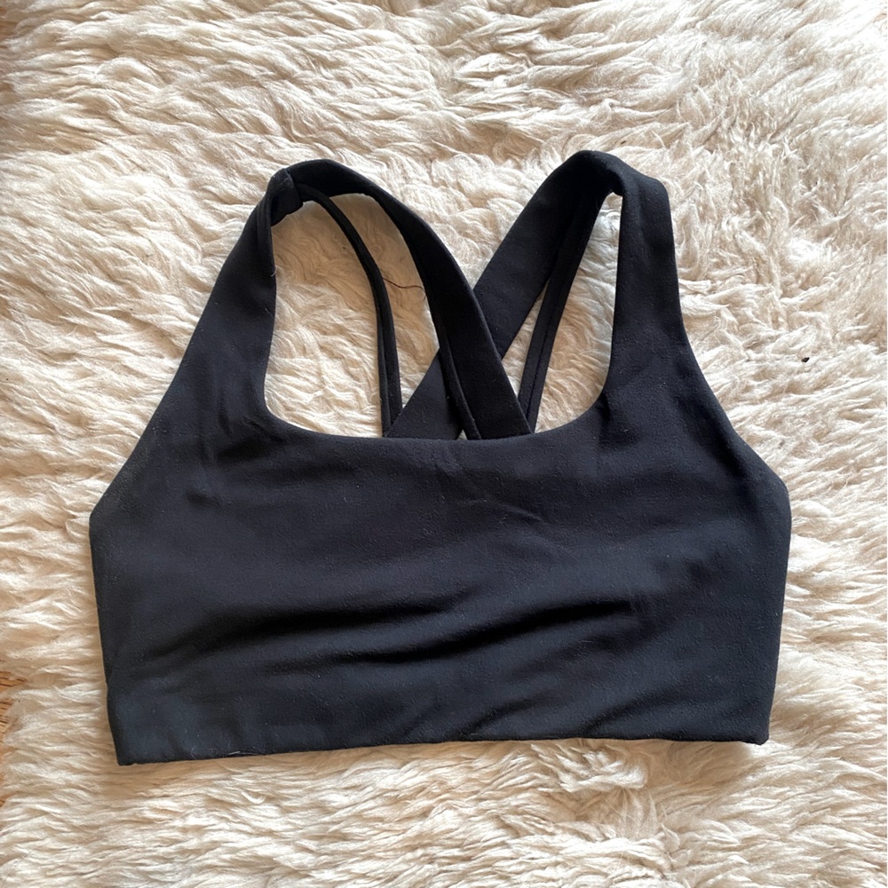 Senita Sports Bra size small, black